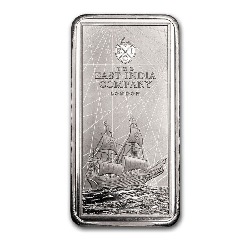 Read more about the article 2021 St. Helena 250 gram Silver £10 East India Co Ship Coin Bar