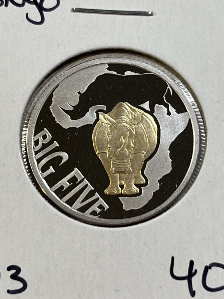 Read more about the article 2013 Congo 30 Francs Silver Coin Big Five Rhino