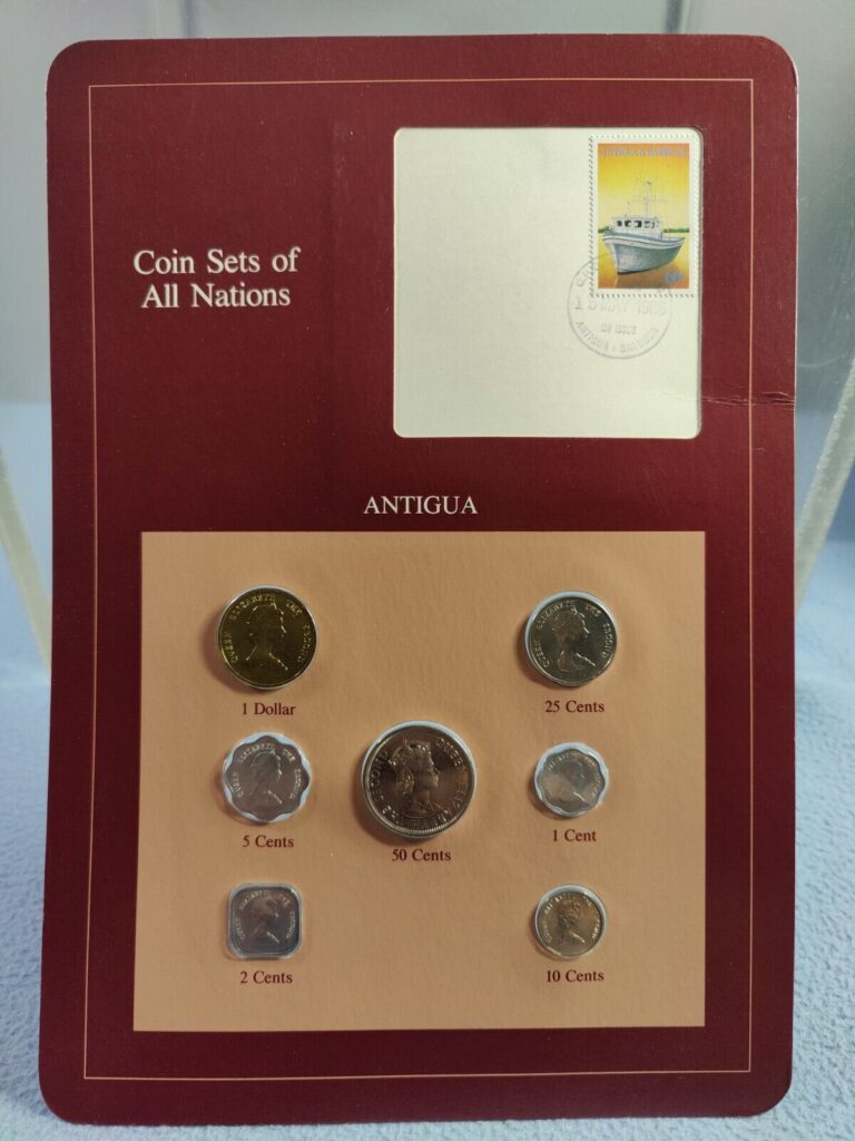 Read more about the article ANTIGUA COIN SETS OF ALL NATIONS ( 7 UNCIRCULATED COINS and STAMP )