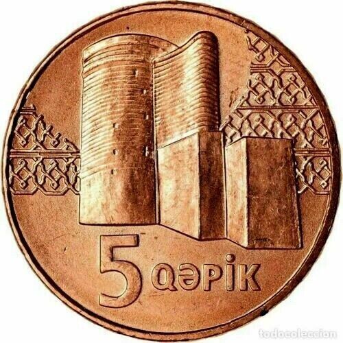 Read more about the article Azerbaijan 5 QAPIK KM-41 2006 x 1 Pcs Azerbaijani UNC World Currency Money COIN