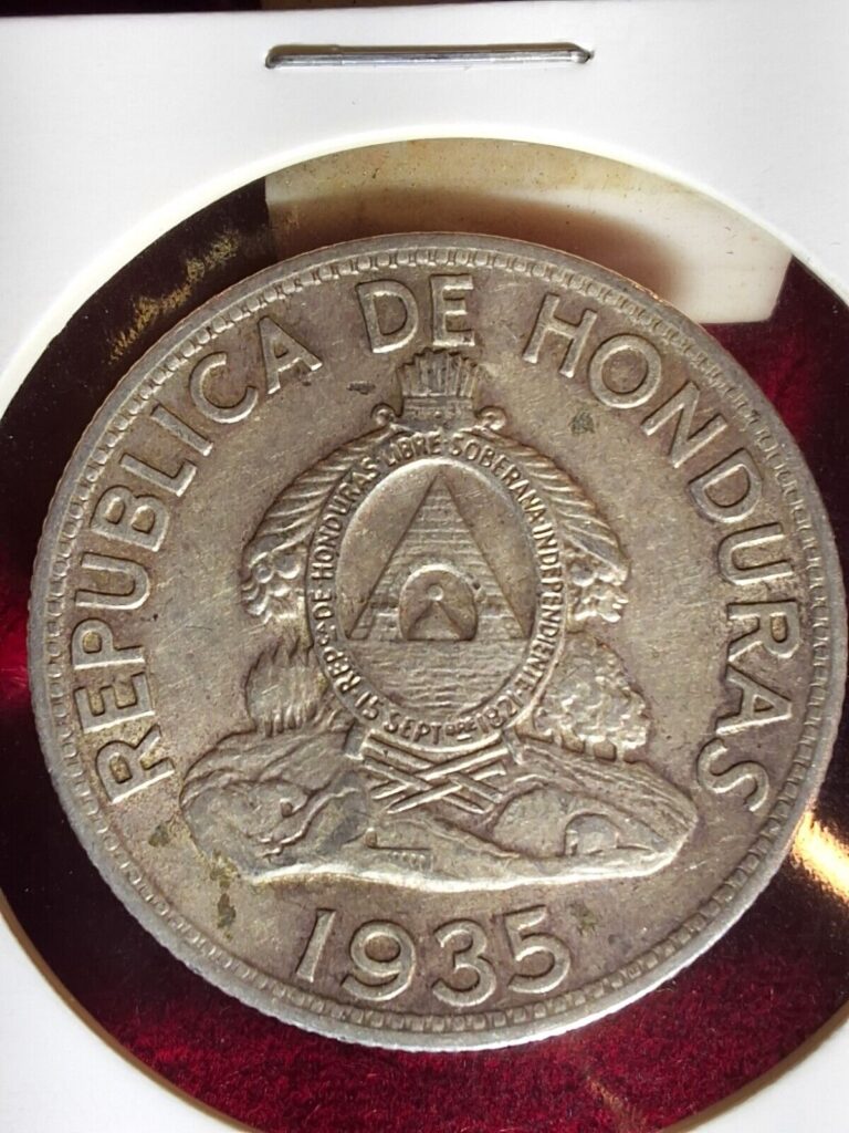 Read more about the article Scarce High Grade Honduras 1935 One 1 Lempira .900 Silver Coin Native American