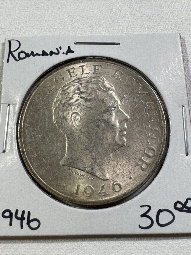 Read more about the article 1946 Romania 100 000 Lei Silver Coin