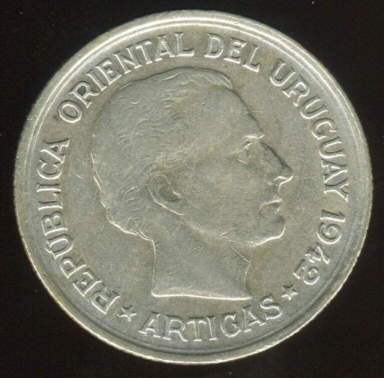 Read more about the article 1942 Uruguay 1 Peso | Circulated | KM 30 | Silver | Free Shipping