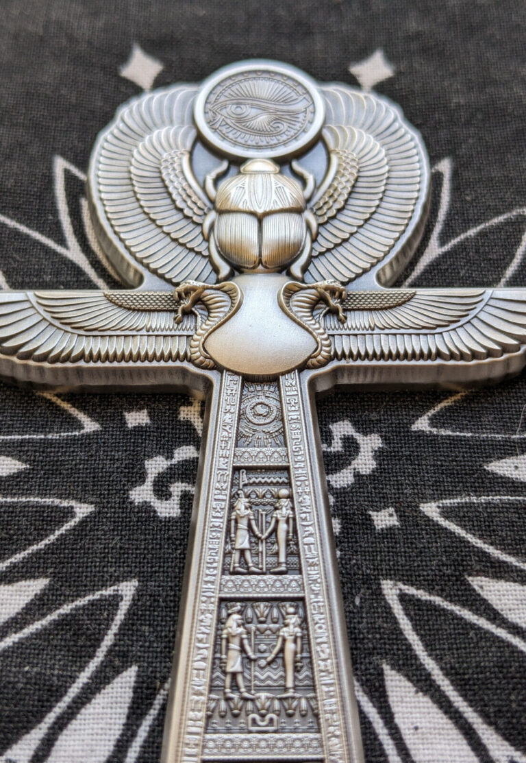 Read more about the article 2023 South Korea 2 oz 999 Silver Antiqued Stacker Ankh / Cross