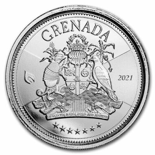 Read more about the article 2021 Grenada 1 oz .999 Silver Coat of Arms BU IN CAPSULE