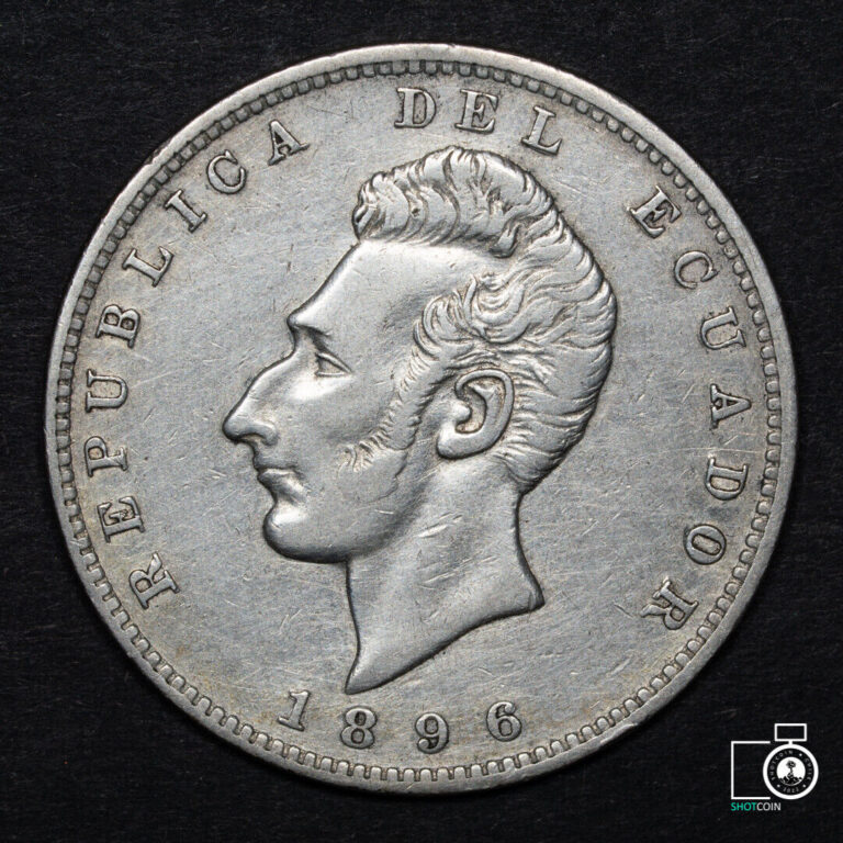 Read more about the article Ecuador  1 Sucre 1896 F  Lima Mint  Silver coin