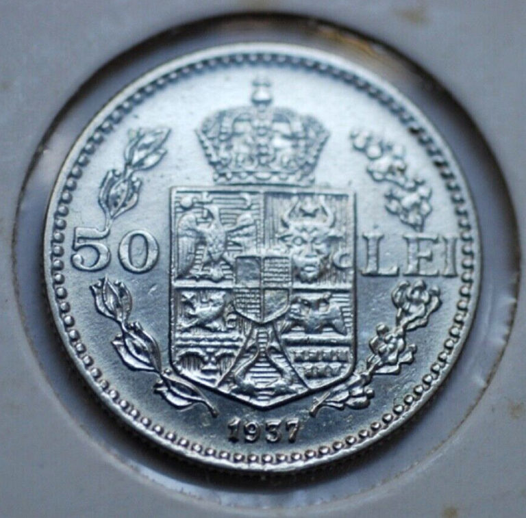 Read more about the article 1937  Romania 50 Lei Coin * UNCIRCULATED!