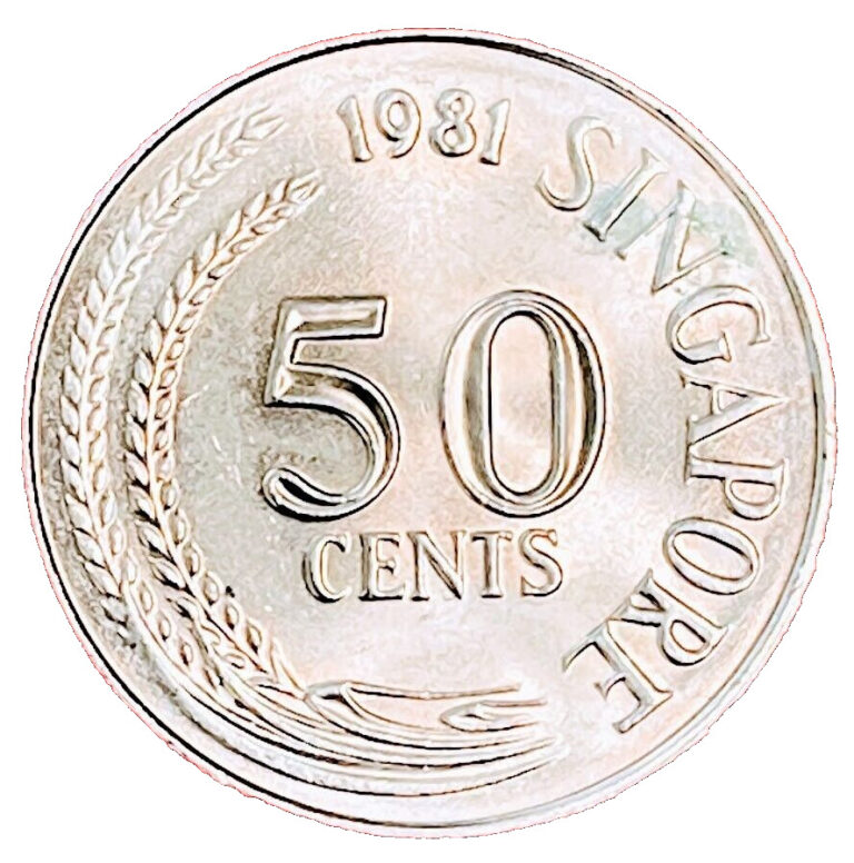 Read more about the article 1981 Singapore Coin 50 Cents KM# 5 Asia Coins Collectible Money Coins FREE SHIP