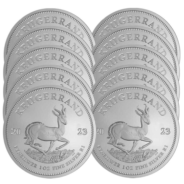 Read more about the article Lot of 10 – 2023 South Africa Silver Krugerrand 1 oz BU