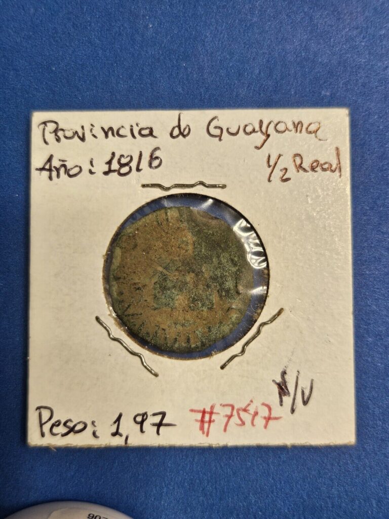 Read more about the article (1816) VENEZUELA (1/2 REAL) PROVINCE (GUAYANA)