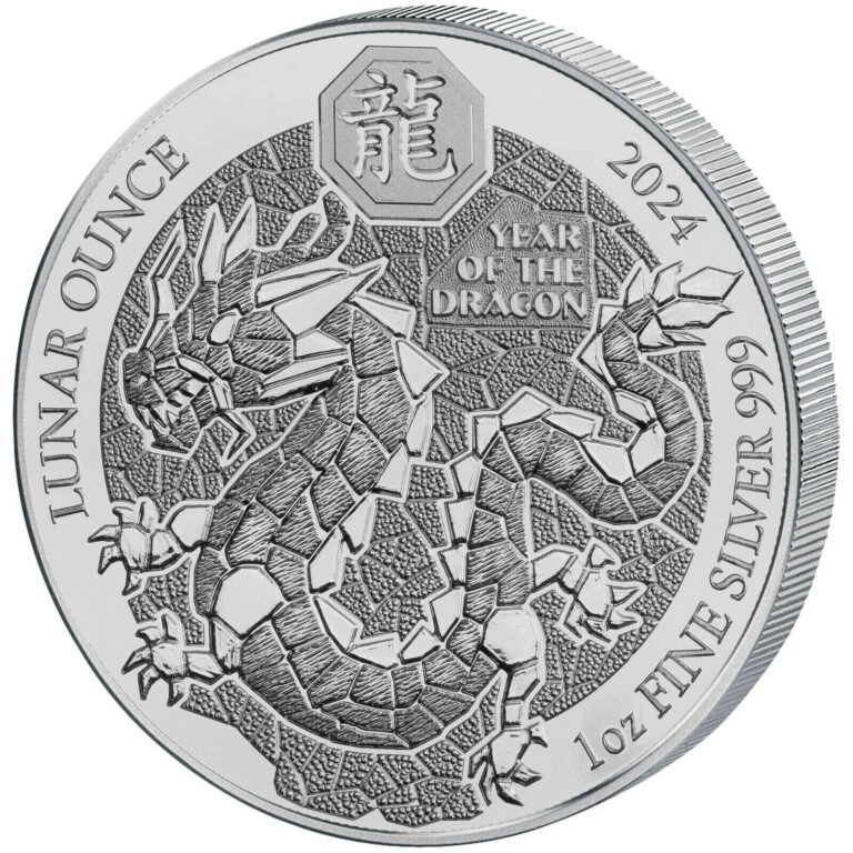 Read more about the article 2024 Rwanda Lunar Dragon Proof 1 oz Silver Coin – 1 000 Mintage