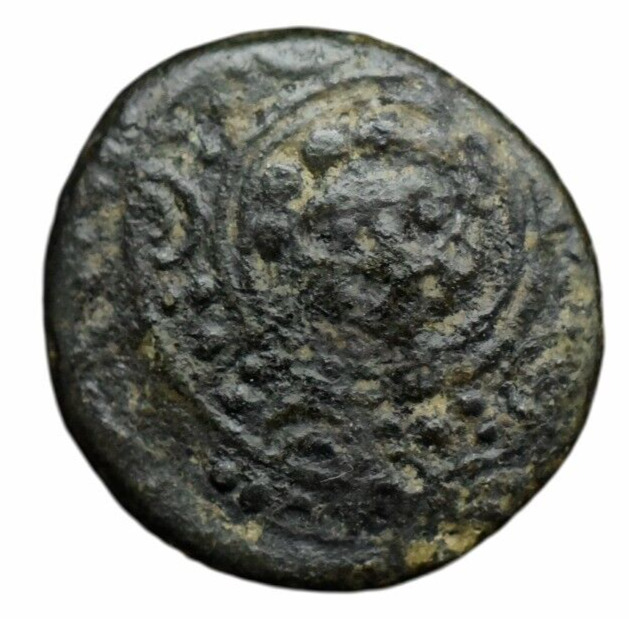 Read more about the article ALEXANDER III the GREAT 325BC Macedonia Gorgon Shield Helmet Ancient Greek Coin