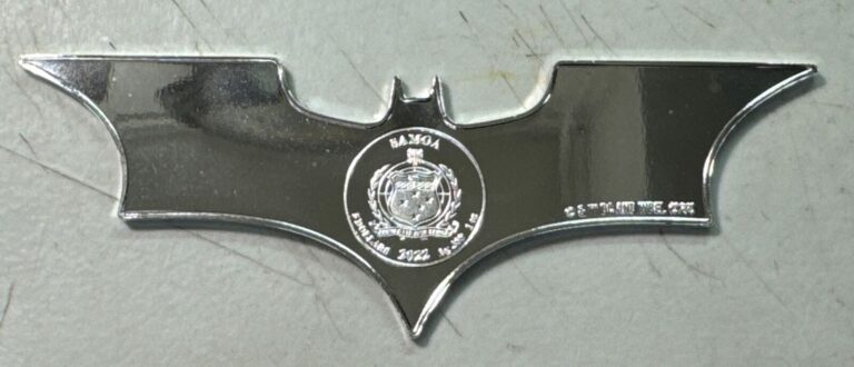 Read more about the article 2022 Samoa 1 Oz Silver Batman Boomerang – In Capsule – 5 Dollars AG .999