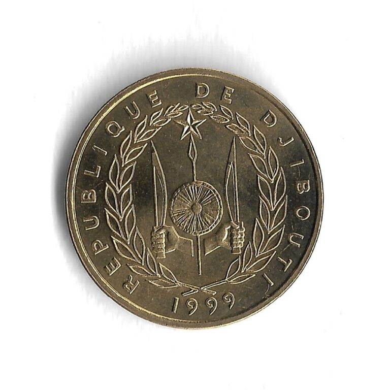 Read more about the article *Scarce  High Grade* 1999 Djibouti 10 Francs World Coin – Mintage 850 000