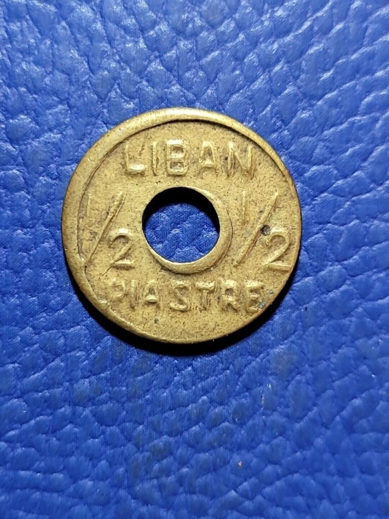 Read more about the article 1941 LEBANON 1/2 PIASTRE – WW2 – RARE TYPE – High Value Coin – KM # 11