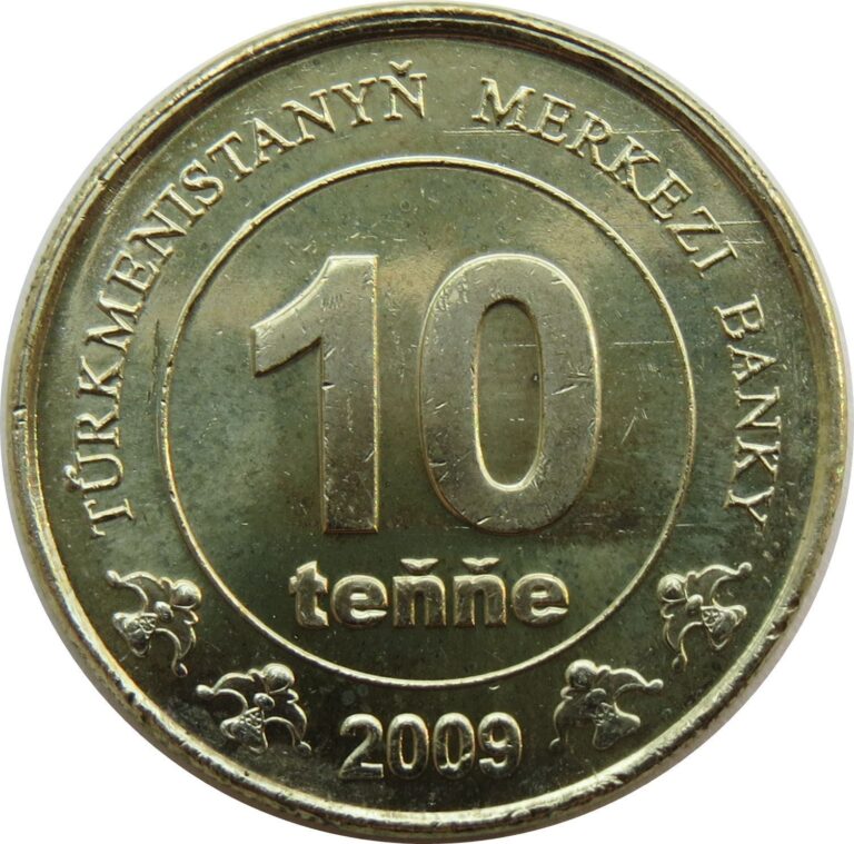 Read more about the article Turkmenistan 10 Tenne Coin | Independence Monument | KM98 | 2009