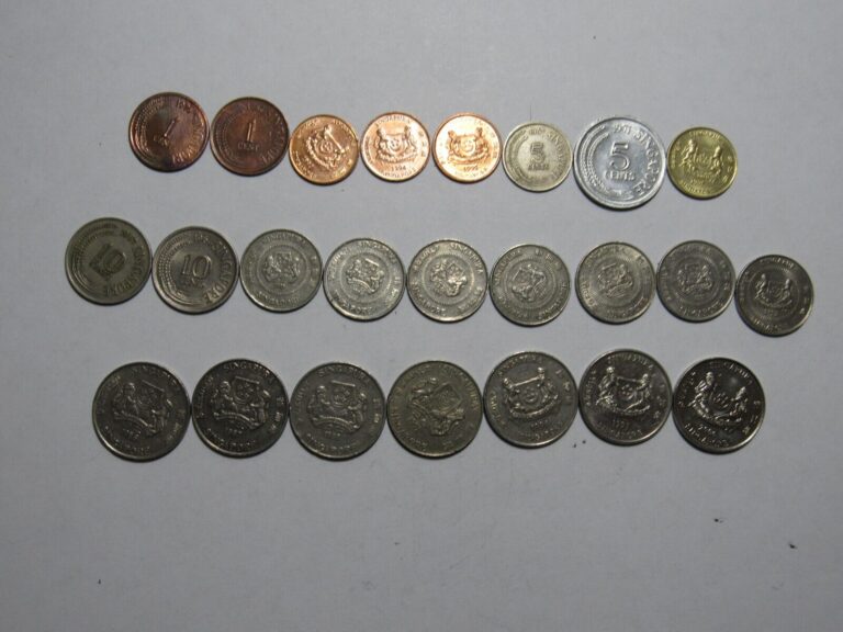 Read more about the article Lot of 24 Different Singapore Coins – 1967 to 2006 – Circulated