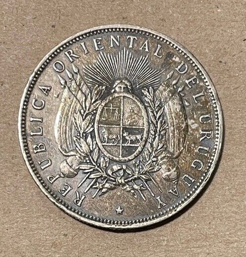 Read more about the article Uruguay – 1893 Large Silver Peso – Very Nice