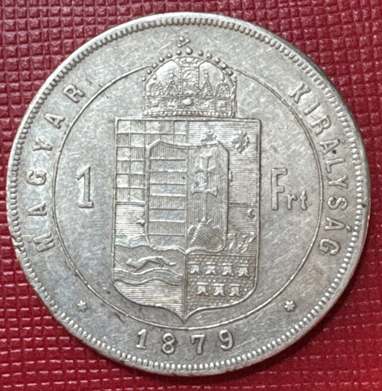 Read more about the article Hungary 1879-KB SILVER Forint. Francis Joseph I. High Grade. Lustrous. KM# 453.1