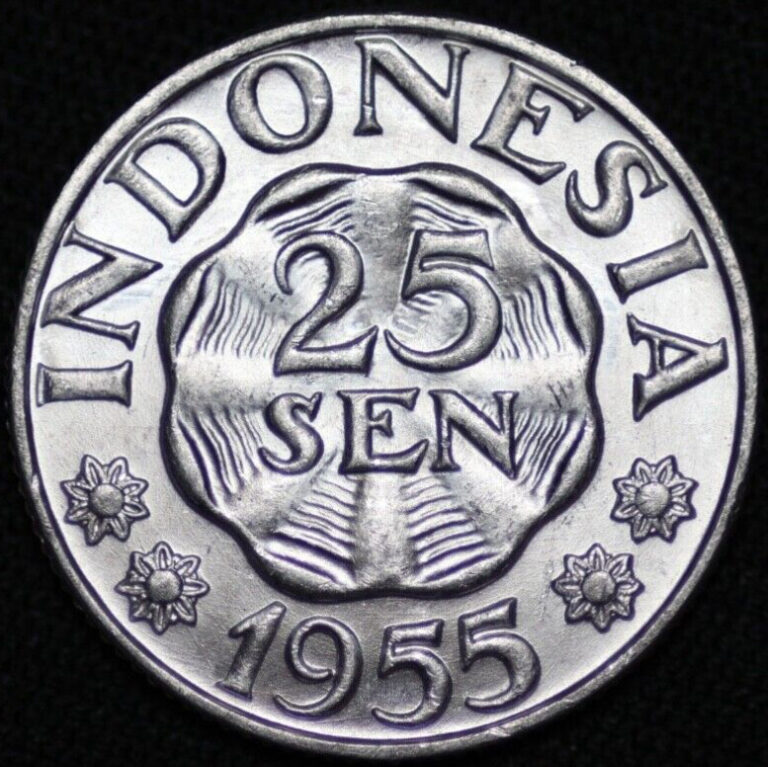 Read more about the article INDONESIA ~ 1955 ~ 25 Sen ~ UNC ~ Quality (1 COIN ONLY) ☘️ T – #416 ☘️