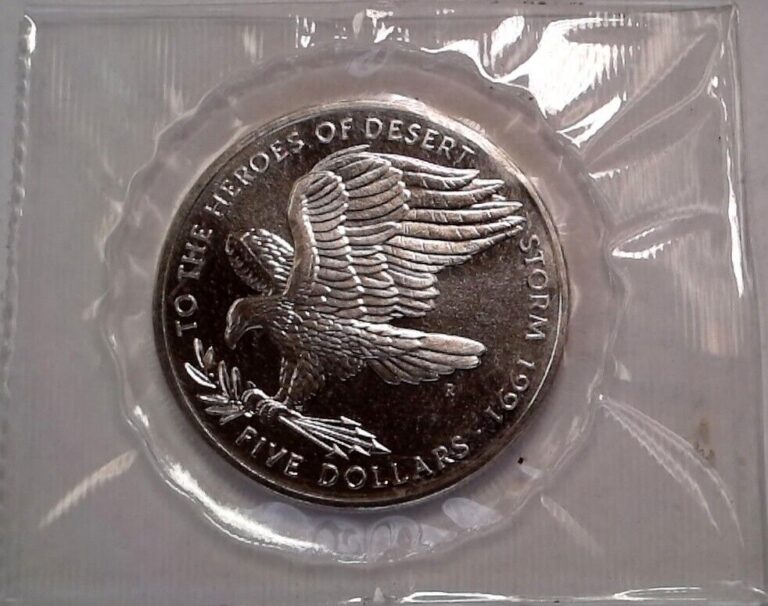 Read more about the article 1991 Marshall Islands $5 Commemorative Heroes of Desert Storm  BU Coin #1505