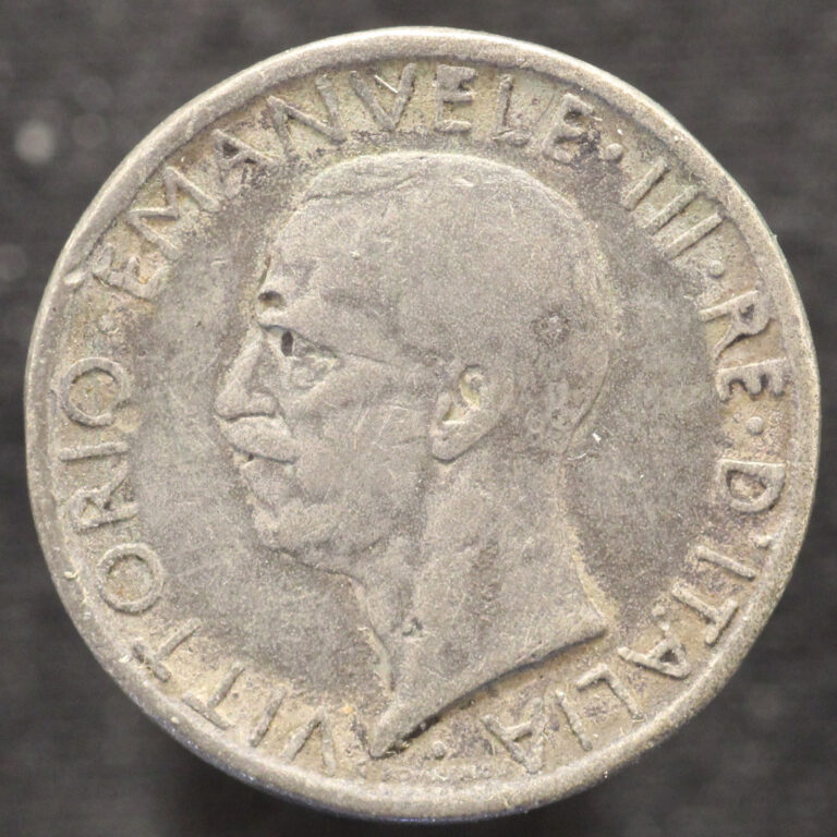 Read more about the article 1929 Italy Italian 5 Lire Silver Coin ~ .835 fine ~ KM#67 (F416)