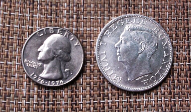 Read more about the article Large 1944 70% silver Romania 500Lei coin- about uncirculated