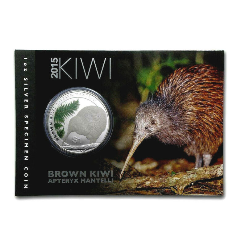 Read more about the article New Zealand – 2015 – 1 OZ Silver Uncirculated Coin – Kiwi Coin !!