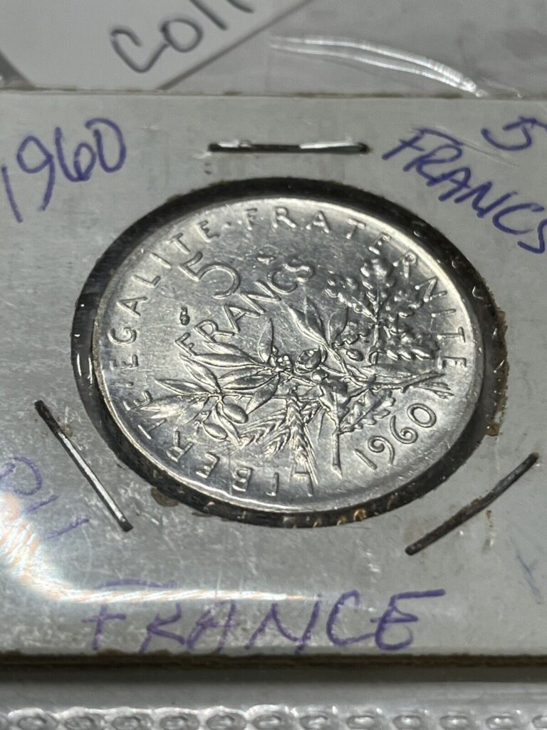 Read more about the article FRANCE-1918  1960  1934 (1 5 and10FRANCS) SILVER COINS: -PLUS FREE 1949 Alloy NICE