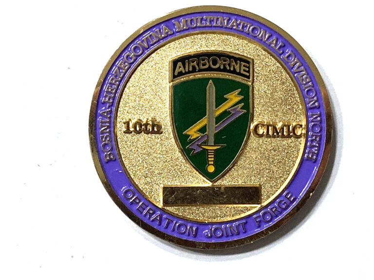 Read more about the article Bosnia-Herzegovina Multinational Division North Challenge Coin