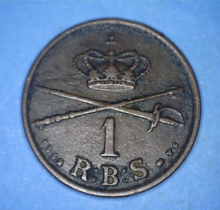 Read more about the article DENMARK 1842 BRONZE ONE RIGSBANKSKILLING – SINGLE-YEAR TYPE COIN – *10286031 🌈