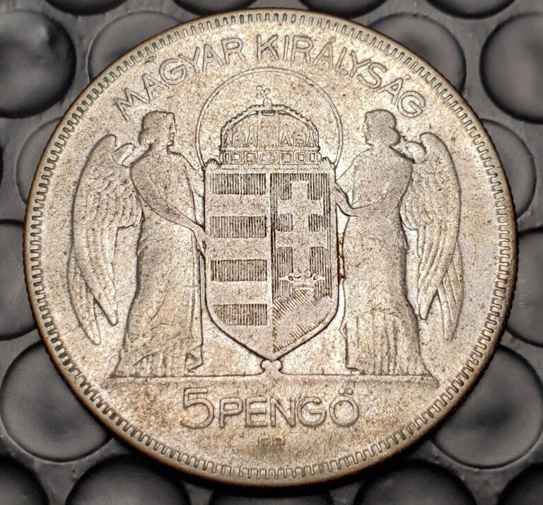 Read more about the article 1930 Hungary 5 Pengo Large Silver World Coin