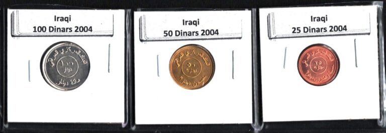 Read more about the article IRAQ 2004 SET OF 3 COINS