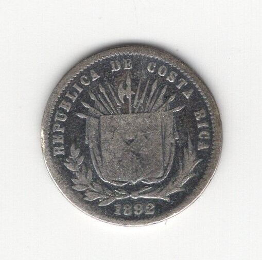 Read more about the article BETTER GRADE 1892 COSTA RICA HEATON SILVER 5 CENTIMOS