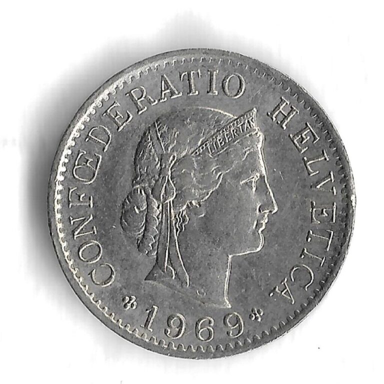 Read more about the article 1969 Switzerland 5 Rappen World Coin – KM# 26
