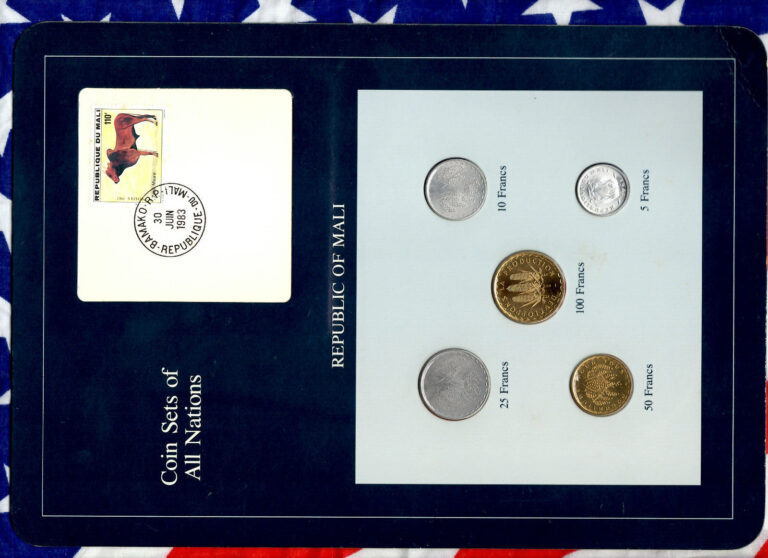 Read more about the article Coin Sets of All Nations Mali 5 coin 1961-1977 10  25 Francs 1976 UNC