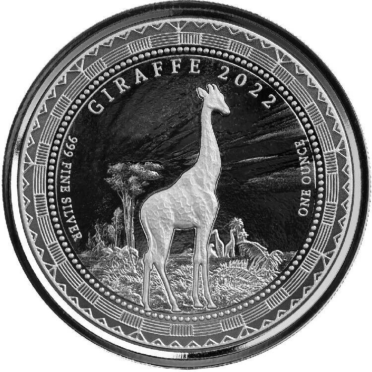 Read more about the article GIRAFFE 2022 1 oz Pure Silver Proof Like Coin – Equatorial Guinea