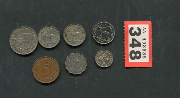 Read more about the article Lot of  7  coins of  Mauritius