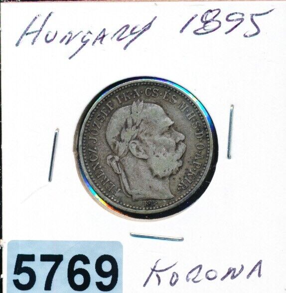 Read more about the article HUNGARY  – 1895 – KORONA SILVER – #5769