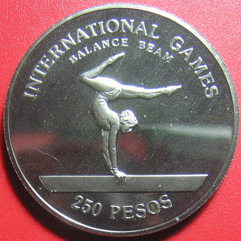 Read more about the article 1984 GUINEA-BISSAU 250 PESOS BALANCE BEAM INTERNATIONAL GAMES CU-NI (no silver)