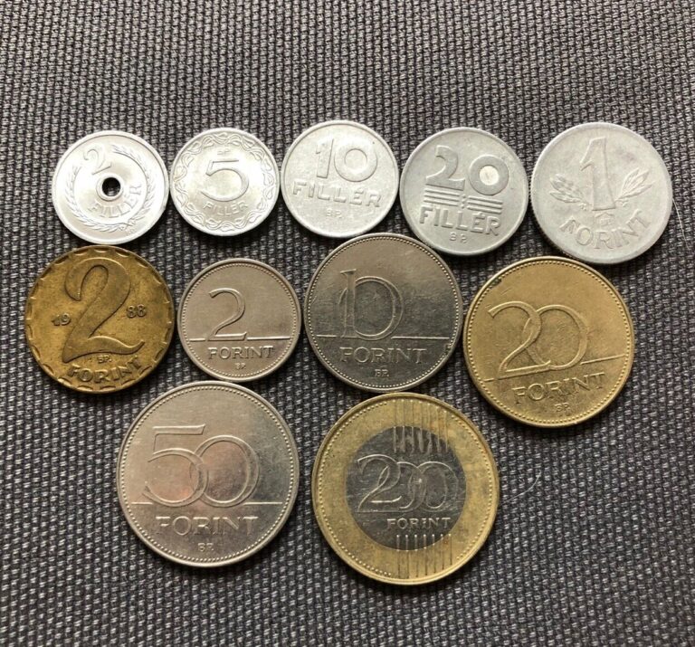 Read more about the article Hungary 🇭🇺 Lot Of 11  World Foreign Coins