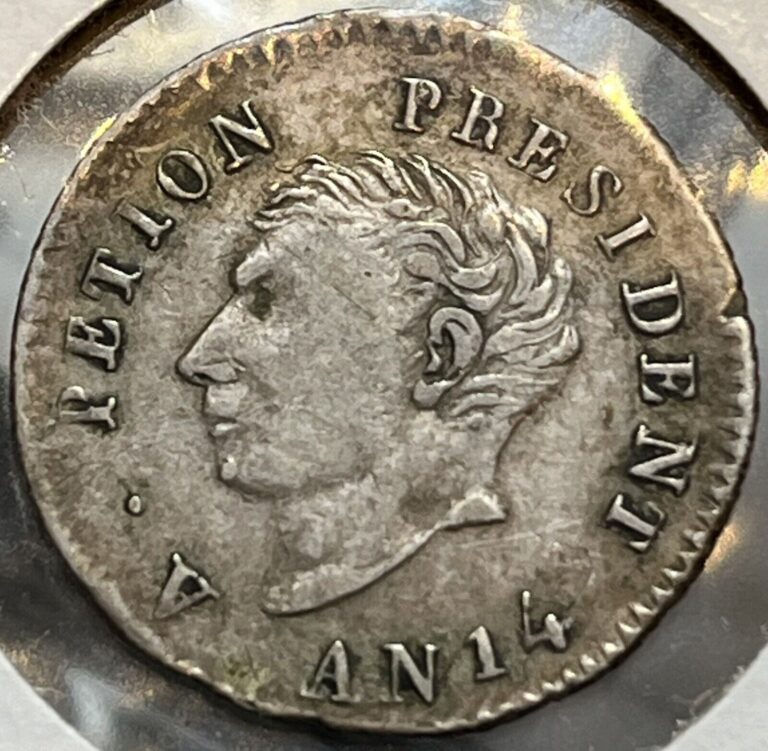 Read more about the article Circulated AN 14 (1817) Haiti Silver 25 Centimes