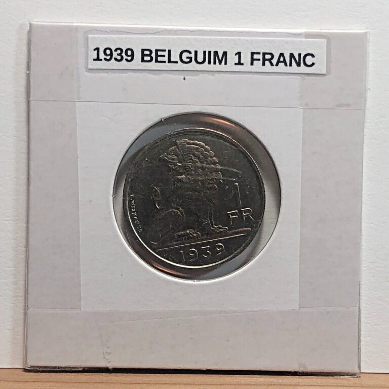 Read more about the article 1939 Belgium One Franc WORLD COIN