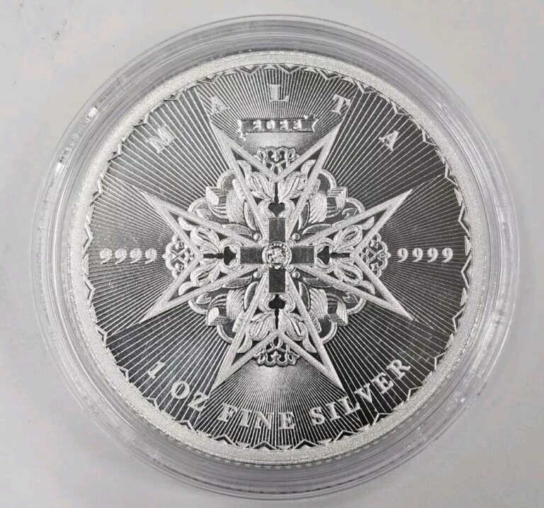 Read more about the article 2023 Malta Maltese Cross 1 oz Silver BU Coin in Capsule – Pressburg Mint