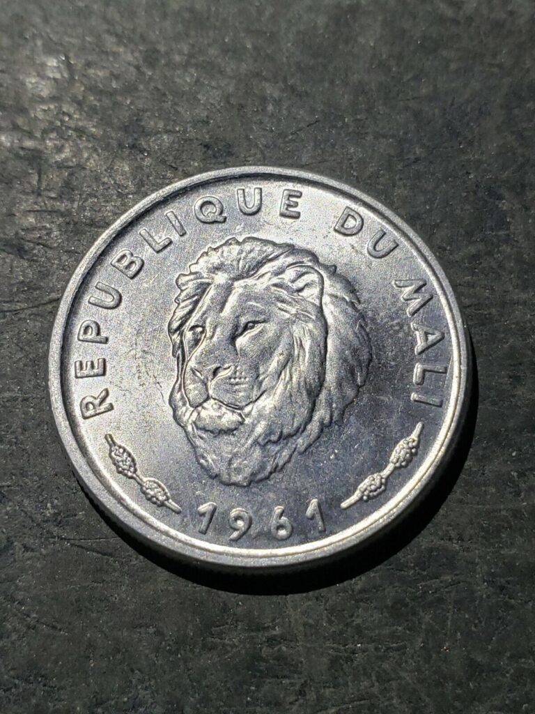 Read more about the article 1961 Mali 25 francs  Lion  Animal Wildlife Coin  ***Uncirculated***