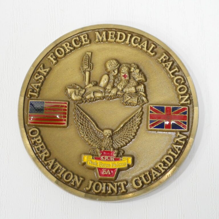 Read more about the article Task force medical falcon  Camp Bondsteel Kosovo – CHALLENGE COIN [014]