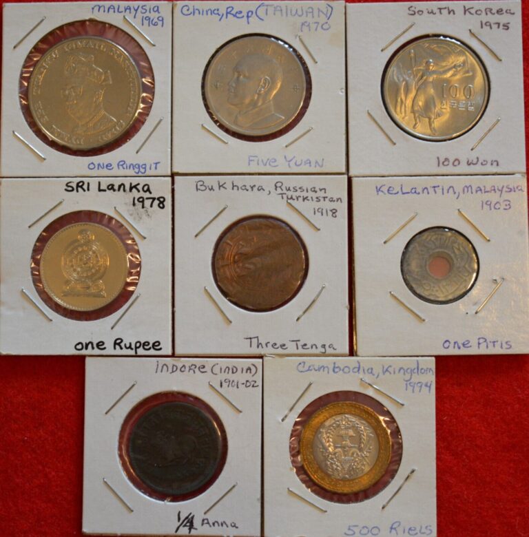 Read more about the article Asian World Coins-Lot of 8- China  Malaysia  and more-#5183