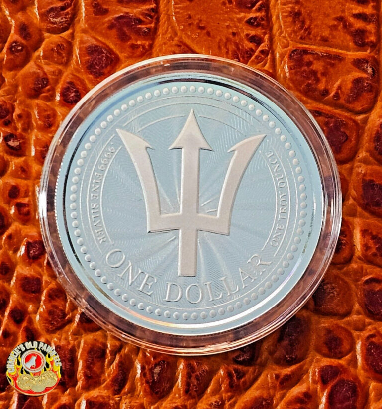 Read more about the article 2023 1 oz Barbados Trident .999 Silver Coins BU Proof-Like in Capsule