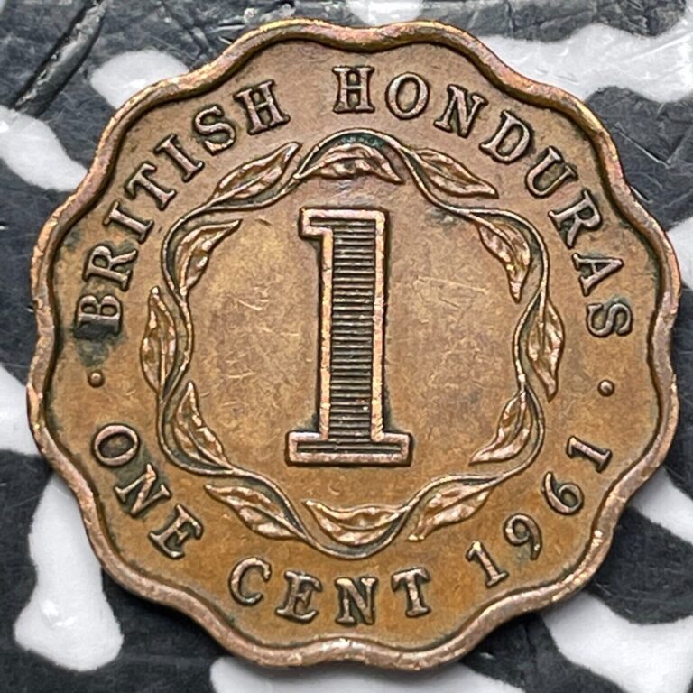 Read more about the article 1961 British Honduras 1 Cent (Many Available) (1 Coin Only)