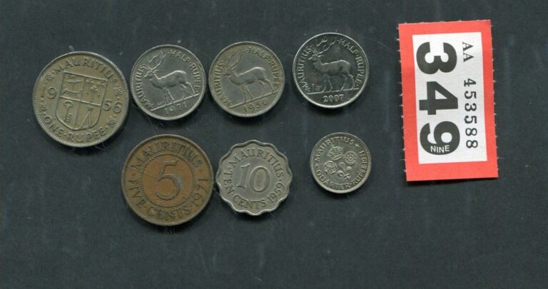 Read more about the article Lot of  7  coins of  Mauritius